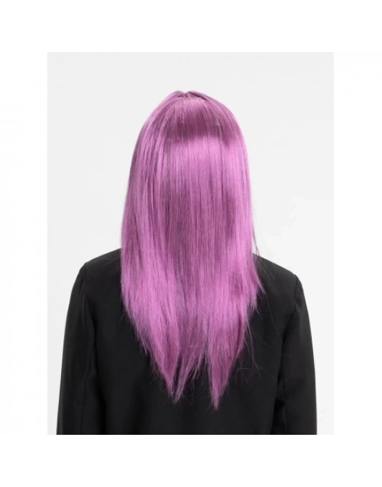 Rose Pembe Düz Kesim Peruk