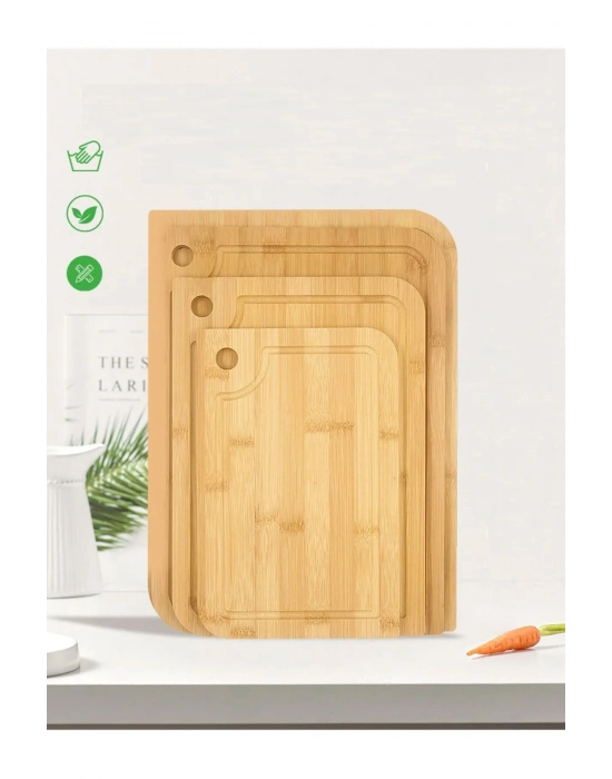 Rossel Premium 3lü Bambu Kesim Panosu