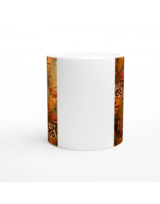 Route 66 Amerikan Rüyası Retro Kupa Bardak