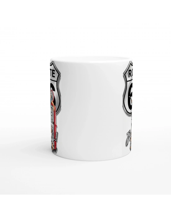 Route 66 Retro Benzinci Kız Kupa