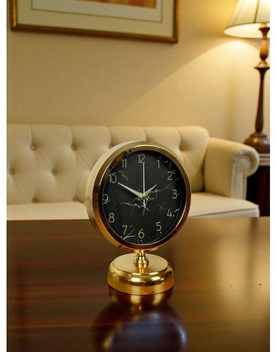 ® Royal 25 x 20 Cm Gold Metal Masa Saati