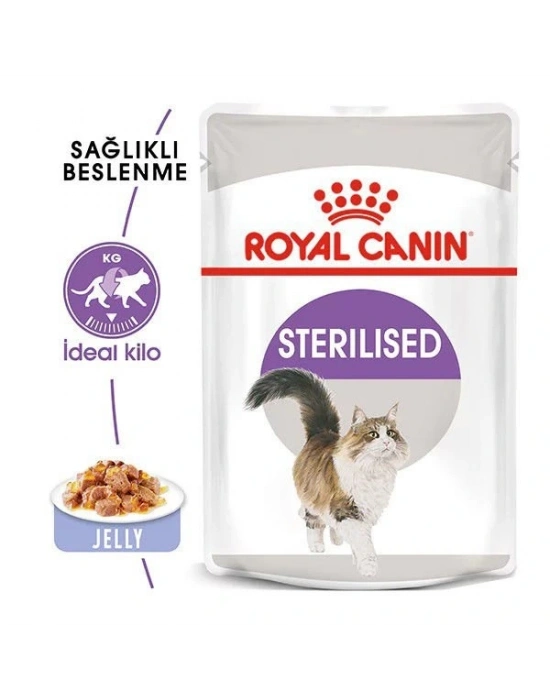 Royal Canin Sterilised Jelly Pouch Kısırlaştırılmış Kedi Maması 1 Adet 85 Gr