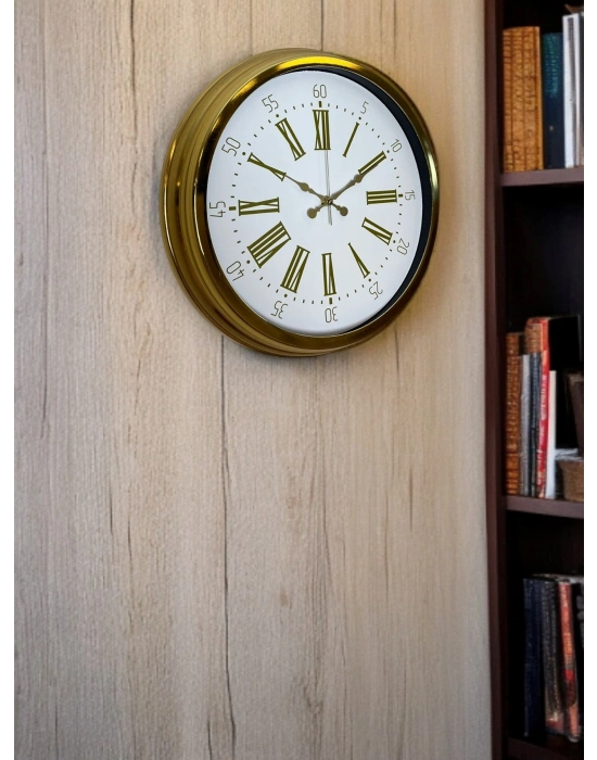 ® Royal Gold 40 Cm Metal Duvar Saati
