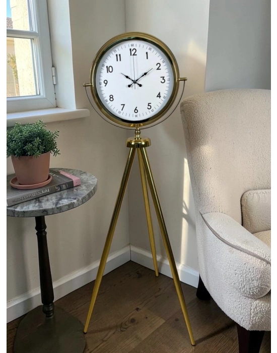 Royal Gold Tripod Ayaklı Dekoratif Saat