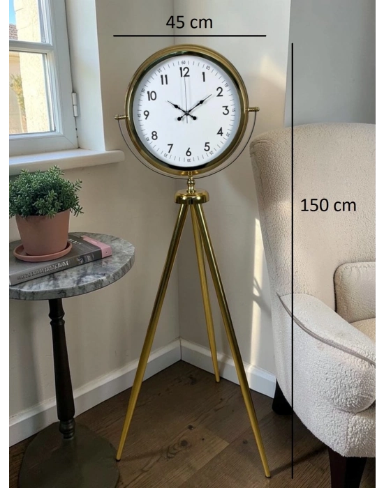Royal Gold Tripod Ayaklı Dekoratif Saat