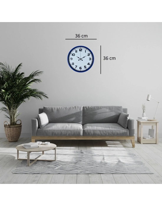 Royal Lacivert 36 Cm Duvar Saati