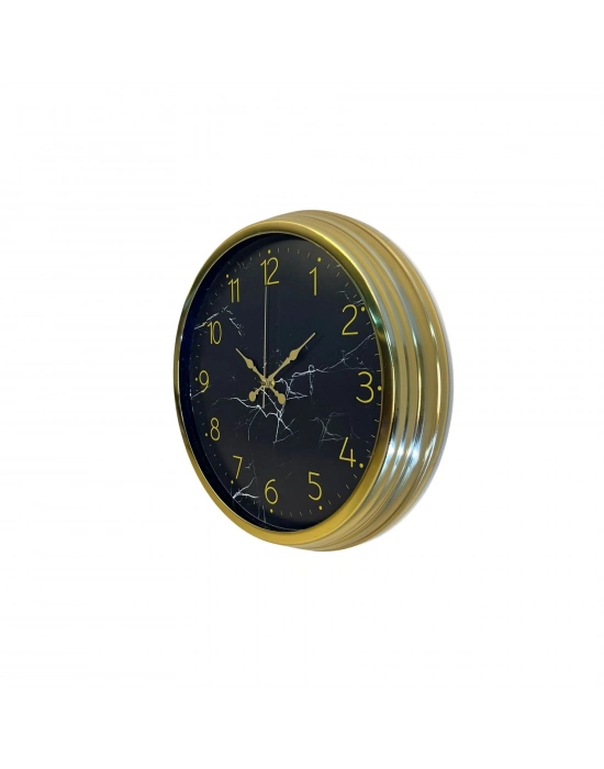 Royal Marble Gold 40 Cm Metal Duvar Saati