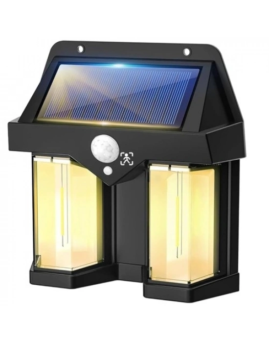 Rustik Ampul İkili Solar Duvar Aplik