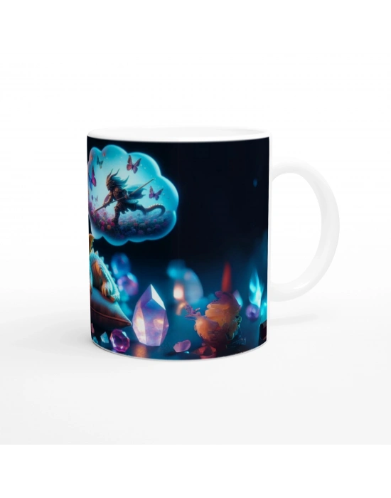 Rüya Ejderhası Fantastik Masal Temalı Çocuklara Özel Baskılı Kupa Bardak