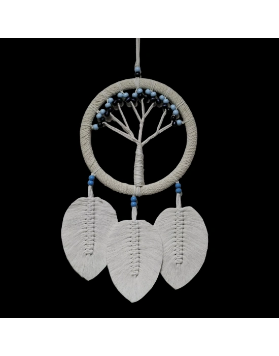 Rüya Kovan Hayat Ağacı Dream Catcher Ekru