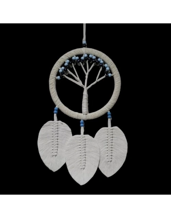 Rüya Kovan Hayat Ağacı Dream Catcher Ekru