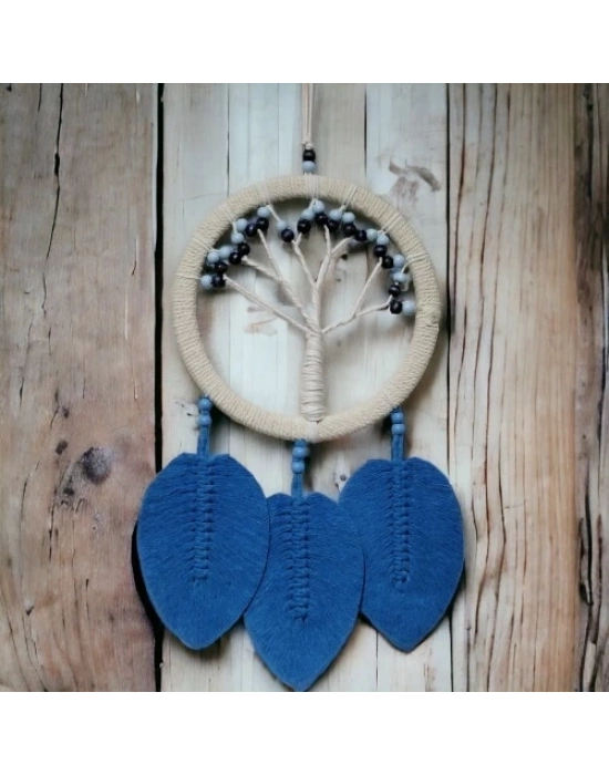 Rüya Kovan Hayat Ağacı Dream Catcher Mavi