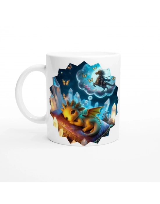 Rüya Savaşçısı Ejderha Temalı Çocuklara Özel Baskılı Kupa Bardak