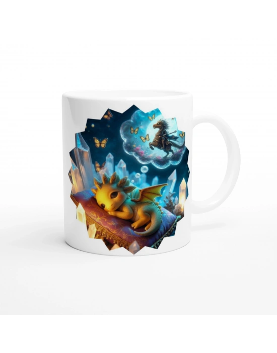 Rüya Savaşçısı Ejderha Temalı Çocuklara Özel Baskılı Kupa Bardak