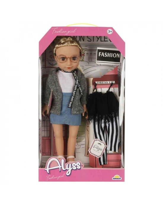 ® S00004286 ALYSS GÜNLÜK KIYAFET MODA BEBEKLERİ -SUN