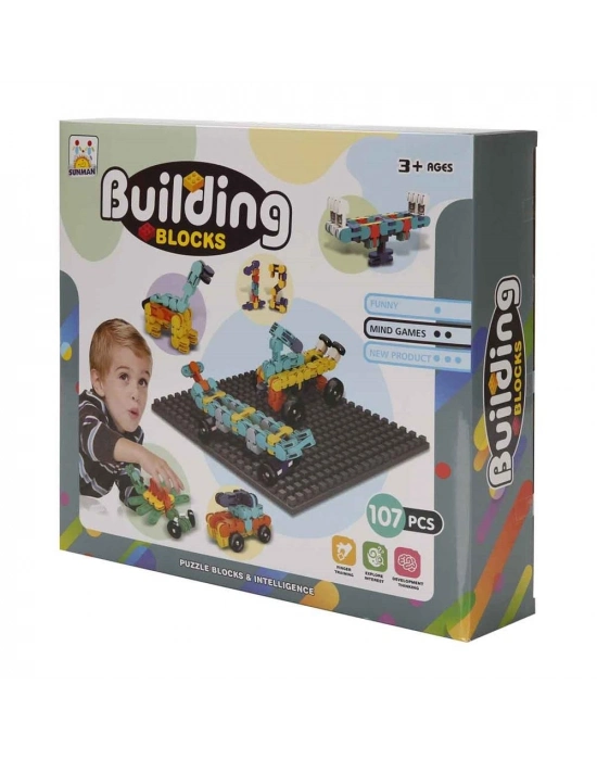 ® S00004843 BLOK BUİLDİNG ŞEKİLLİ YAPIM BLOKLARI 107