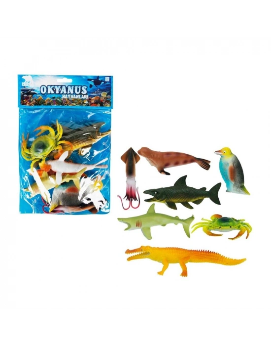 ® S01000713 OKYANUS HAYVANLARI BYK.POŞET 7Lİ-SUN
