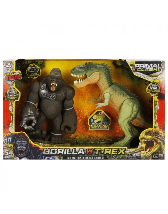 ® S01071144 OYUN SET PRİMAL CLASH GORİLLA/TREX 2Lİ
