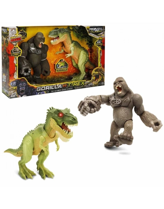 ® S01071144 OYUN SET PRİMAL CLASH GORİLLA/TREX 2Lİ