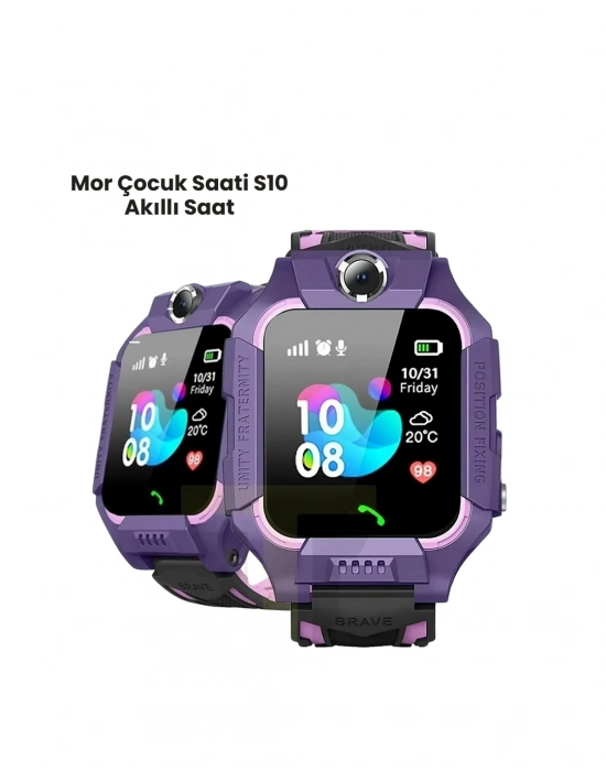 S10 Mor Akıllı Çocuk Saati