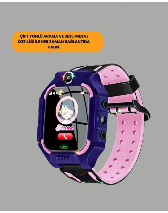 S10 Mor Akıllı Çocuk Saati