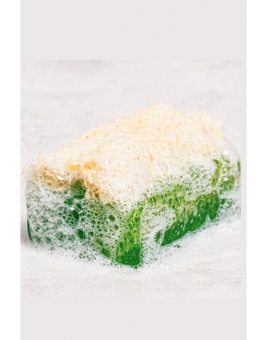 Sabun Saklama Çantalı Kabak Lifli Aloe Vera Sabunu