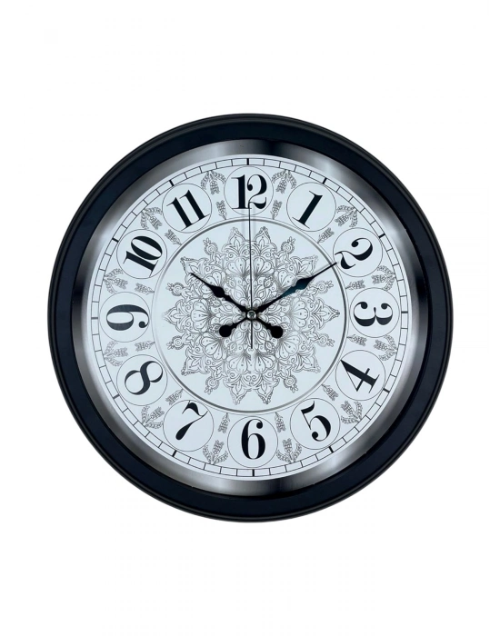® Şaheser Tasarım Zarif Desenli 40 cm Metal Duvar Saati