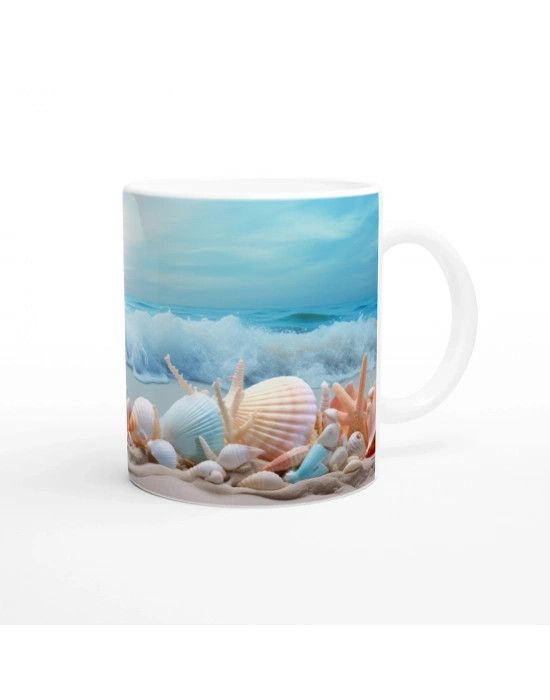 Sahilin Renkli Hazineleri Kupa Bardak