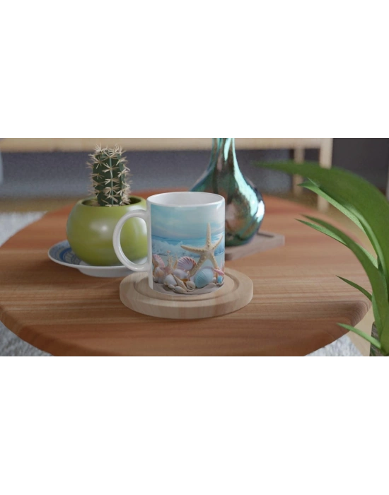 Sahilin Renkli Hazineleri Kupa Bardak