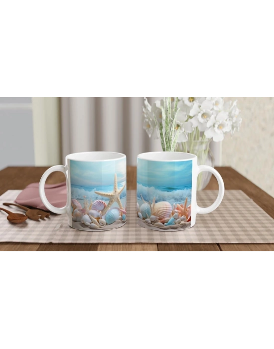 Sahilin Renkli Hazineleri Kupa Bardak