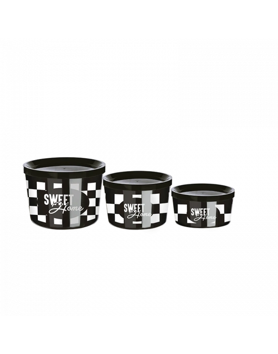 Saklama Kabı 3 Boy İç İçe Geçmeli Kolay Saklanır Yer Tutmaz- (360-800-1400ml)