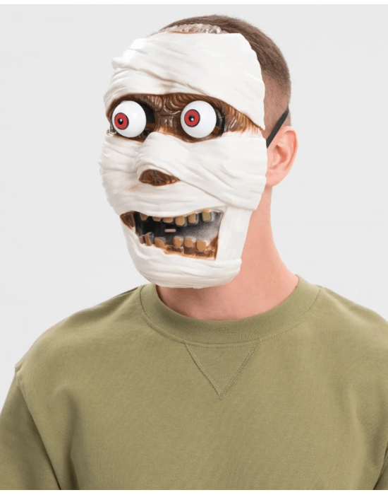 Sallanan Yaylı Oynar Gözlü Mumya Maskesi