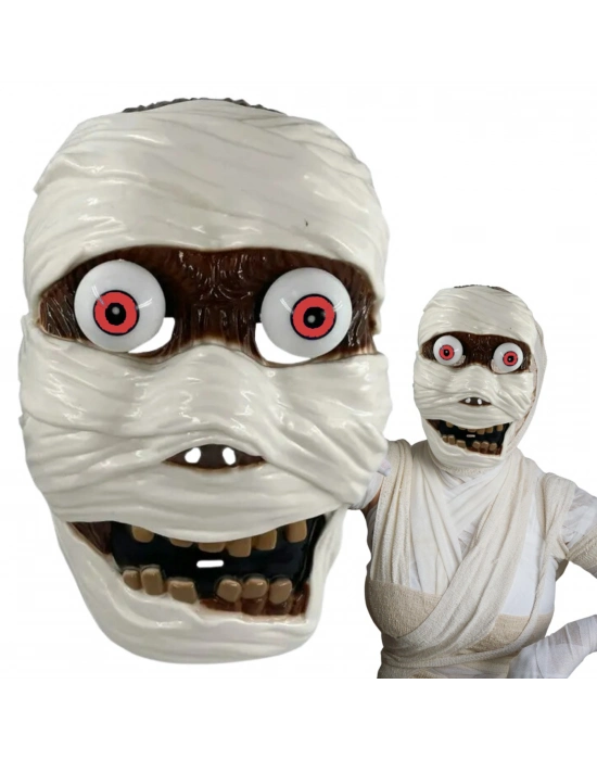 Sallanan Yaylı Oynar Gözlü Mumya Maskesi