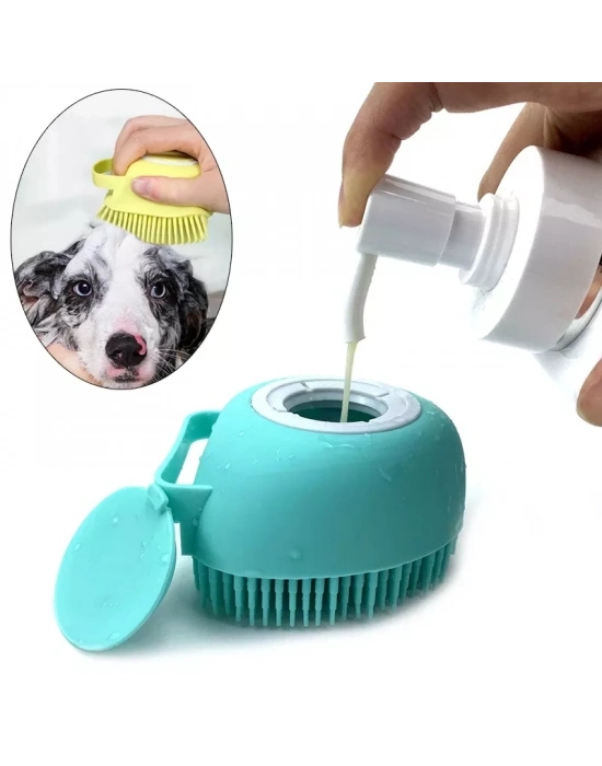 Şampuan Hazneli Kedi Köpek Yıkama Kesesi