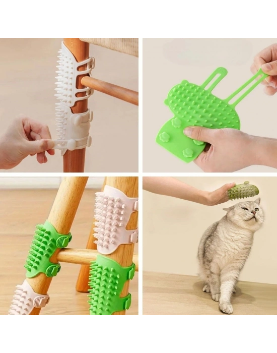 ®  Sandalye Ayağına Takılabilen Ayarlanabilir Silikon Kedi Kaşınma Tarağı