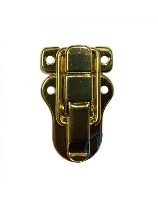 Sandık, Kutu Klipsi, Ön Kilidi - 48x30mm, Altın, 1 Adet