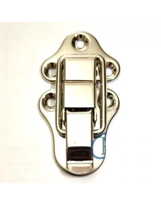 Sandık, Kutu Klipsi, Ön Kilidi - 72x40mm, Nikel, 100 Adet