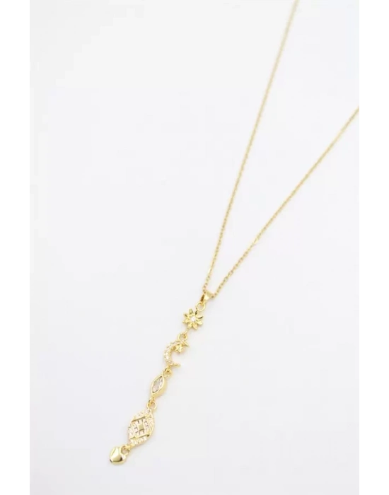 Şans Y Kolye - Altın