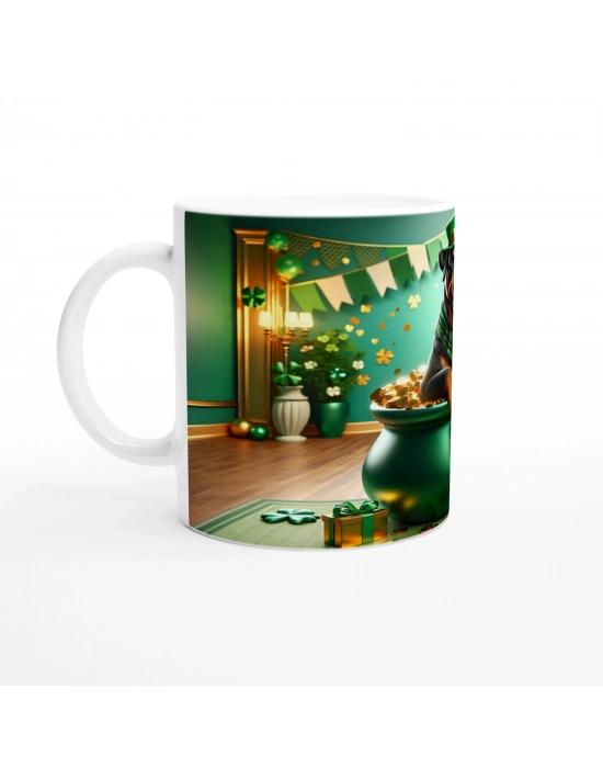 Şansın Koruyucusu Rottweiler Temalı Baskılı Kupa Bardak