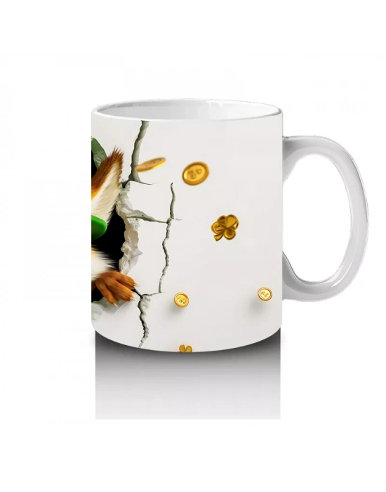 Şanslı Şapkalı Sevimli Tilki – Baskılı Kahve Kupası