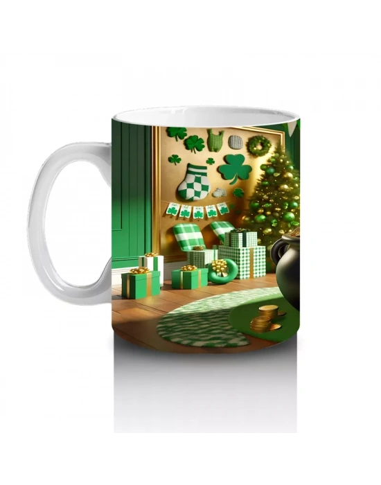 Şapkalı Köpek ve Altın Kazanı – Baskılı Kahve Kupası