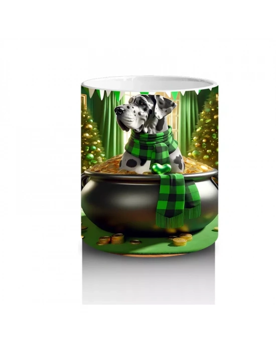 Şapkalı Köpek ve Altın Kazanı – Baskılı Kahve Kupası