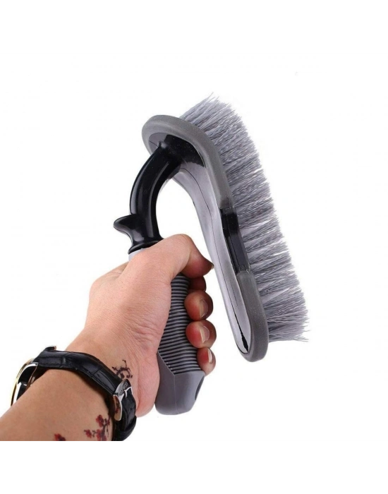 ® Saplı Halı, Koltuk ve Araç Temizlik Fırçası – Çok Amaçlı İç & Dış Oto, Ev ve Ofis Kullanımı İçin Ergonomik Temizlik Aparatı