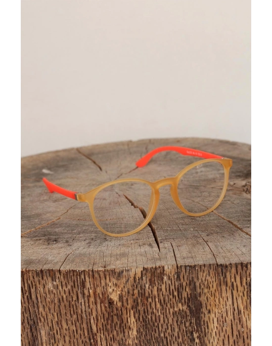 Sarı Renk Oval Turuncu Renk Bayan Gözlük