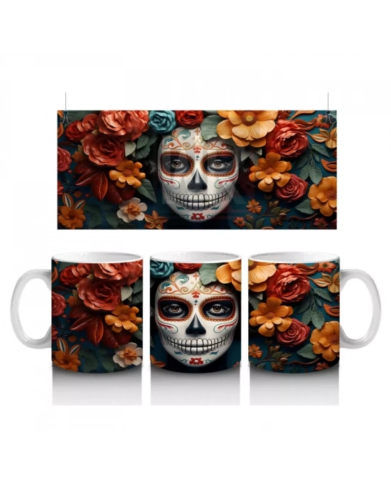 Sarı ve Turuncu Yapraklarla Çevrili Ruh – Hediyelik Kahve Kupası