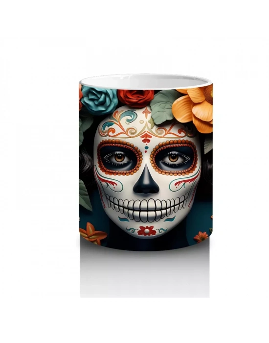 Sarı ve Turuncu Yapraklarla Çevrili Ruh – Hediyelik Kahve Kupası