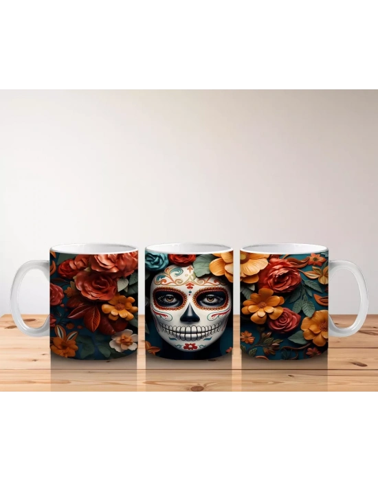 Sarı ve Turuncu Yapraklarla Çevrili Ruh – Hediyelik Kahve Kupası