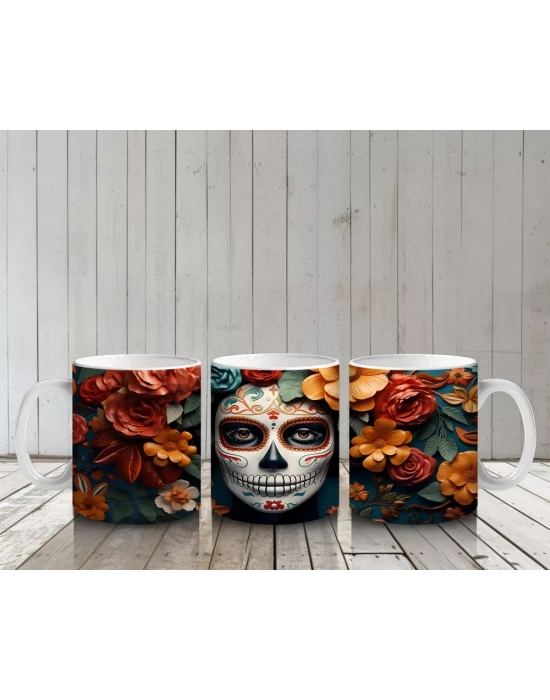 Sarı ve Turuncu Yapraklarla Çevrili Ruh – Hediyelik Kahve Kupası