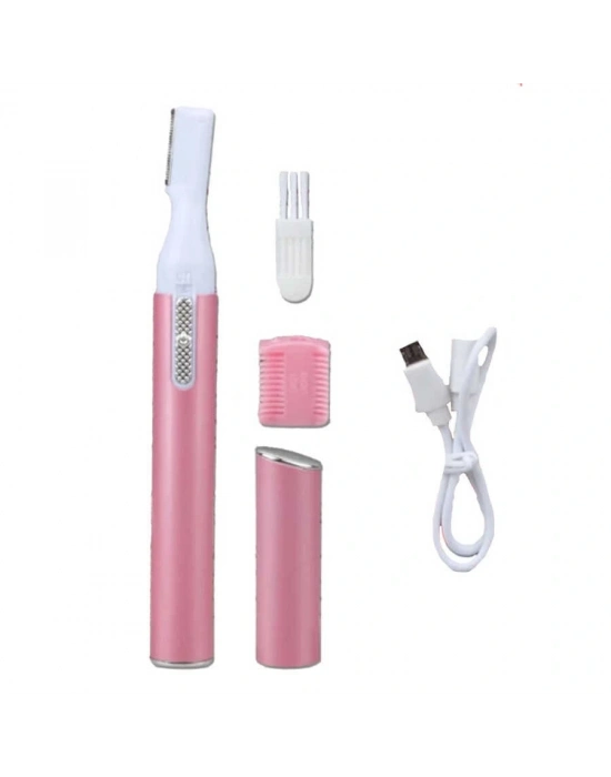 Şarjlı - Bayan Kaş Ve Bıyık Alma Makinesi - Yüz Tüy Alıcı Şekillendirici