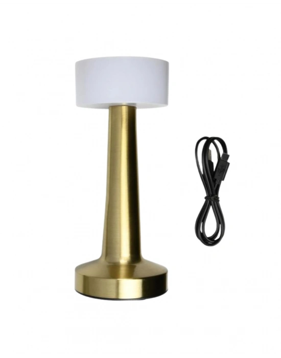 ® Şarjlı Dokunmatik LED Masa Lambası 3 Renk Dimmer Özellikli